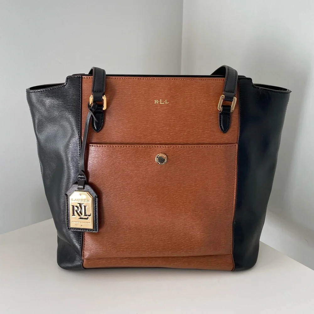Ralph Lauren Newbury Modern Pocket Tote - Picture 1 of 13